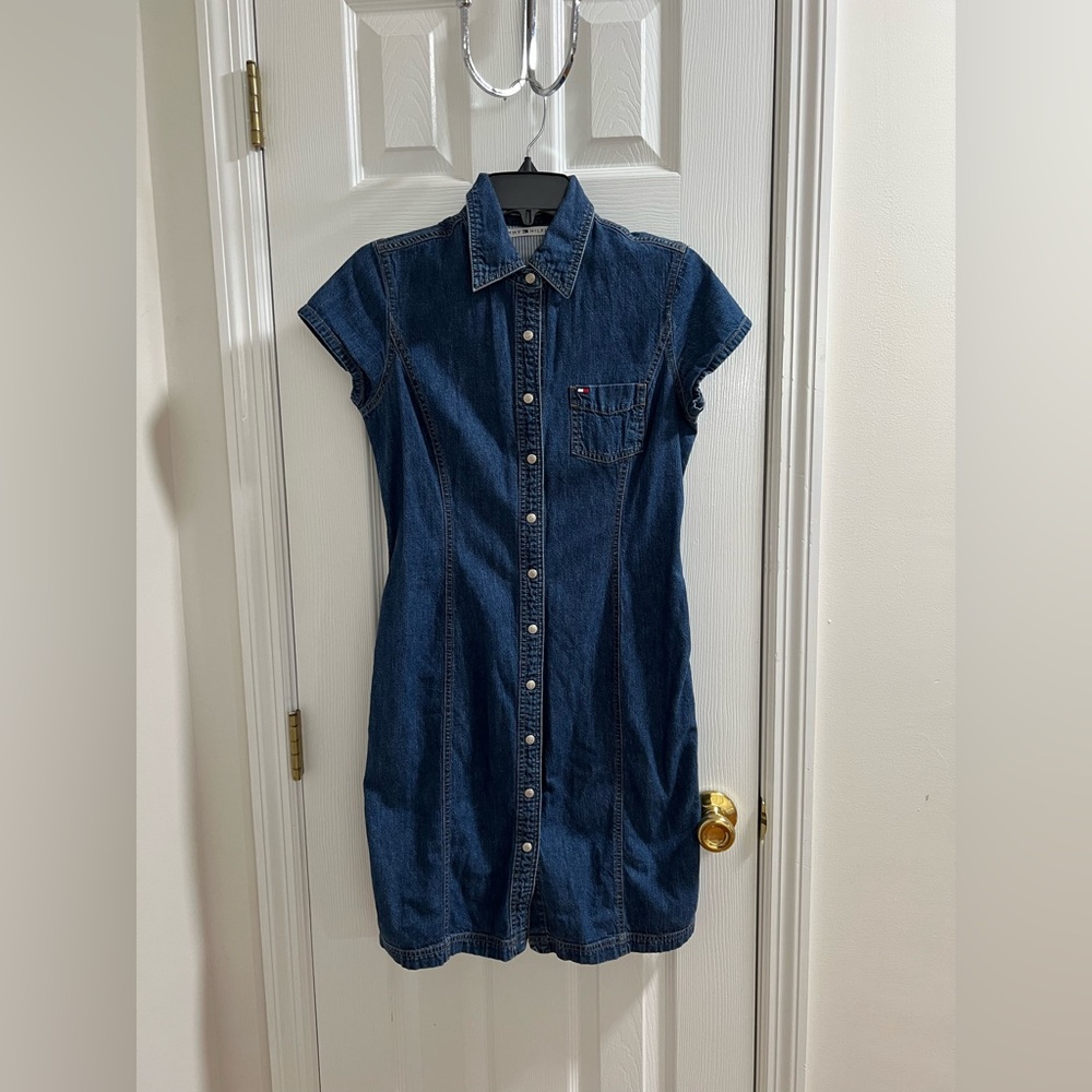 Tommy Hilfiger Blue Denim Mini Dress